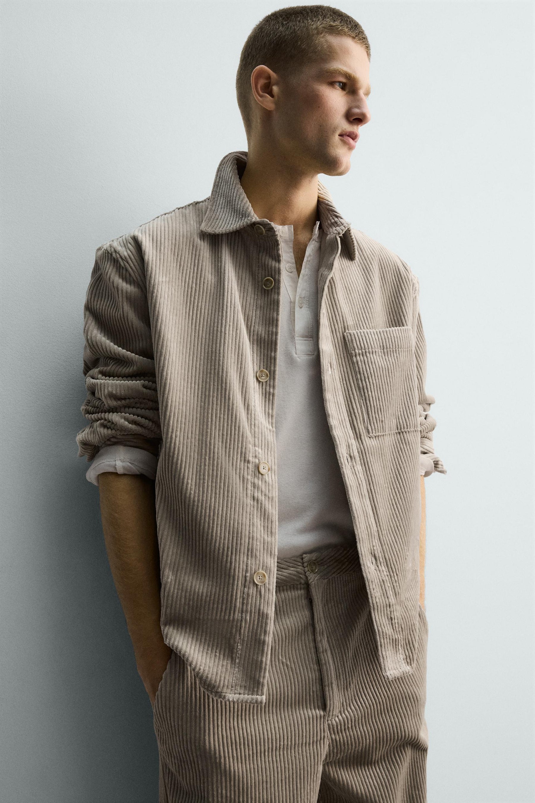 RELAXED FIT CORDUROY OVERSHIRT - Image 6