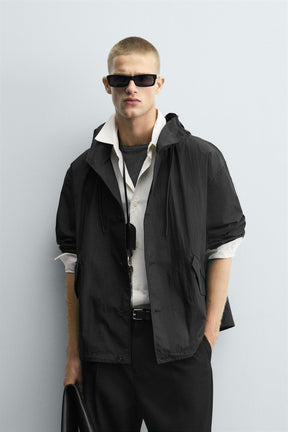 TECHNICAL HOODED JACKET - Image 2