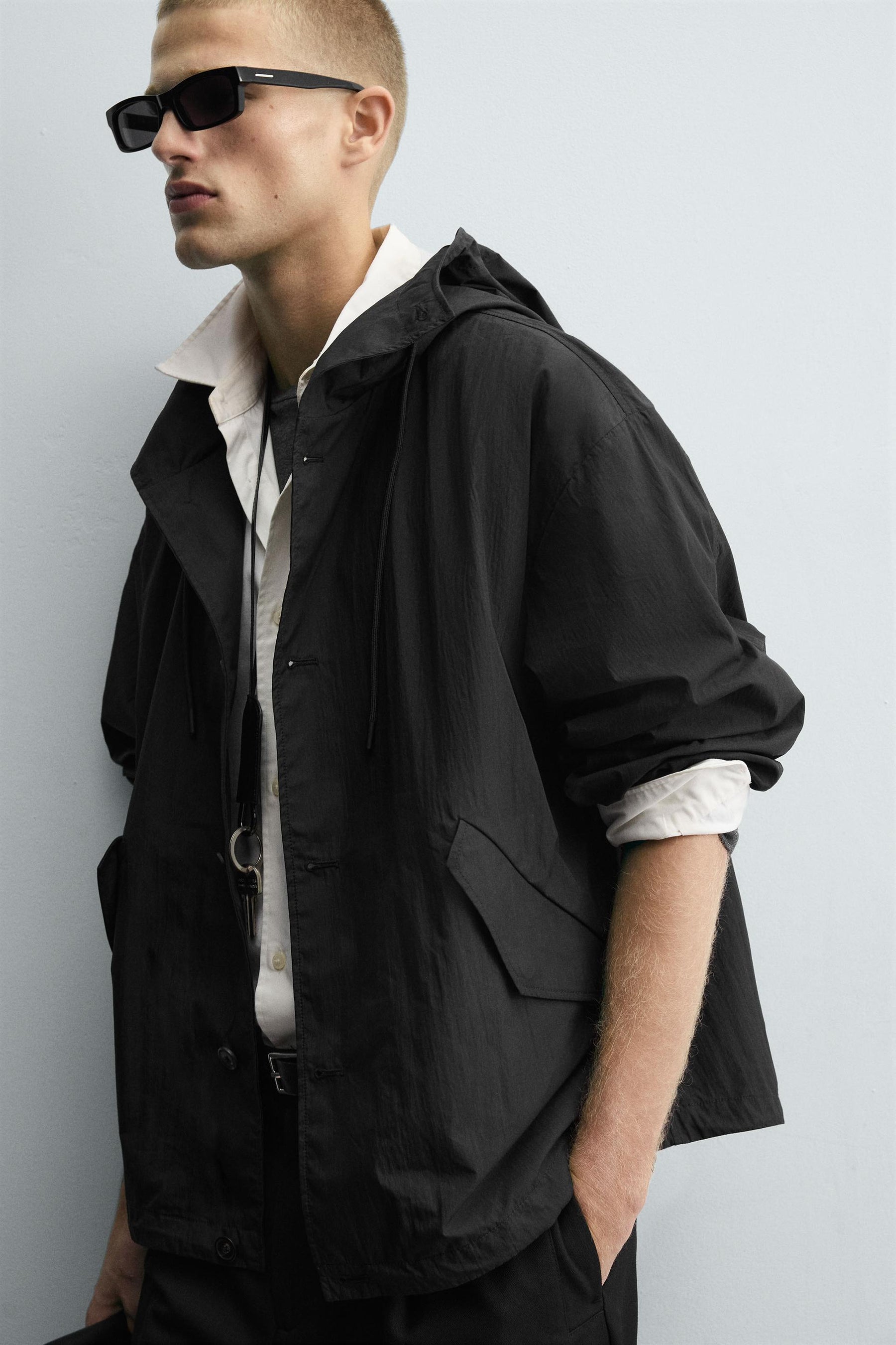TECHNICAL HOODED JACKET - Image 5