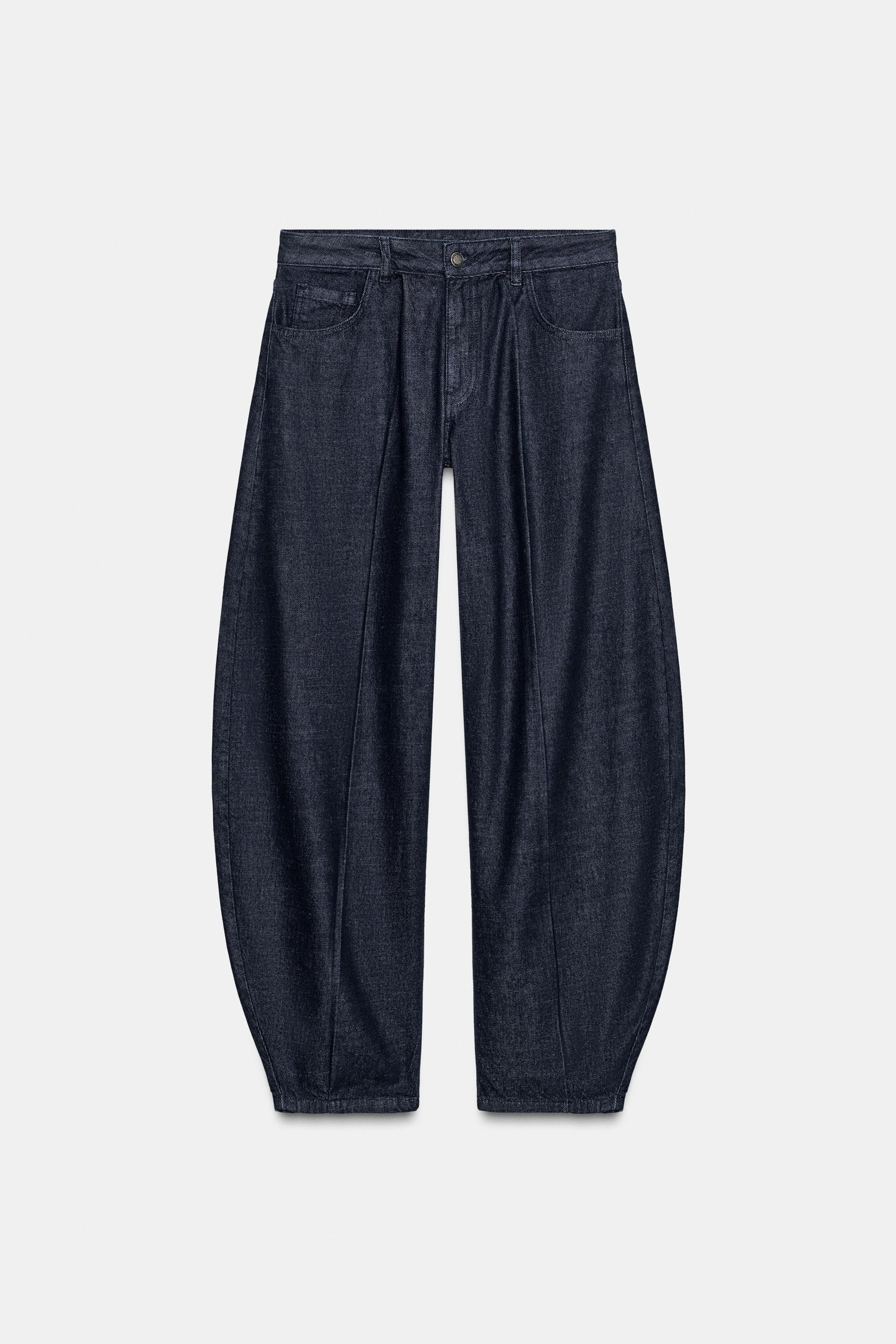 Mid-Rise Balloon Jeans