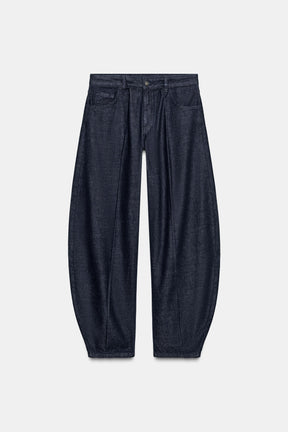 Mid-Rise Balloon Jeans