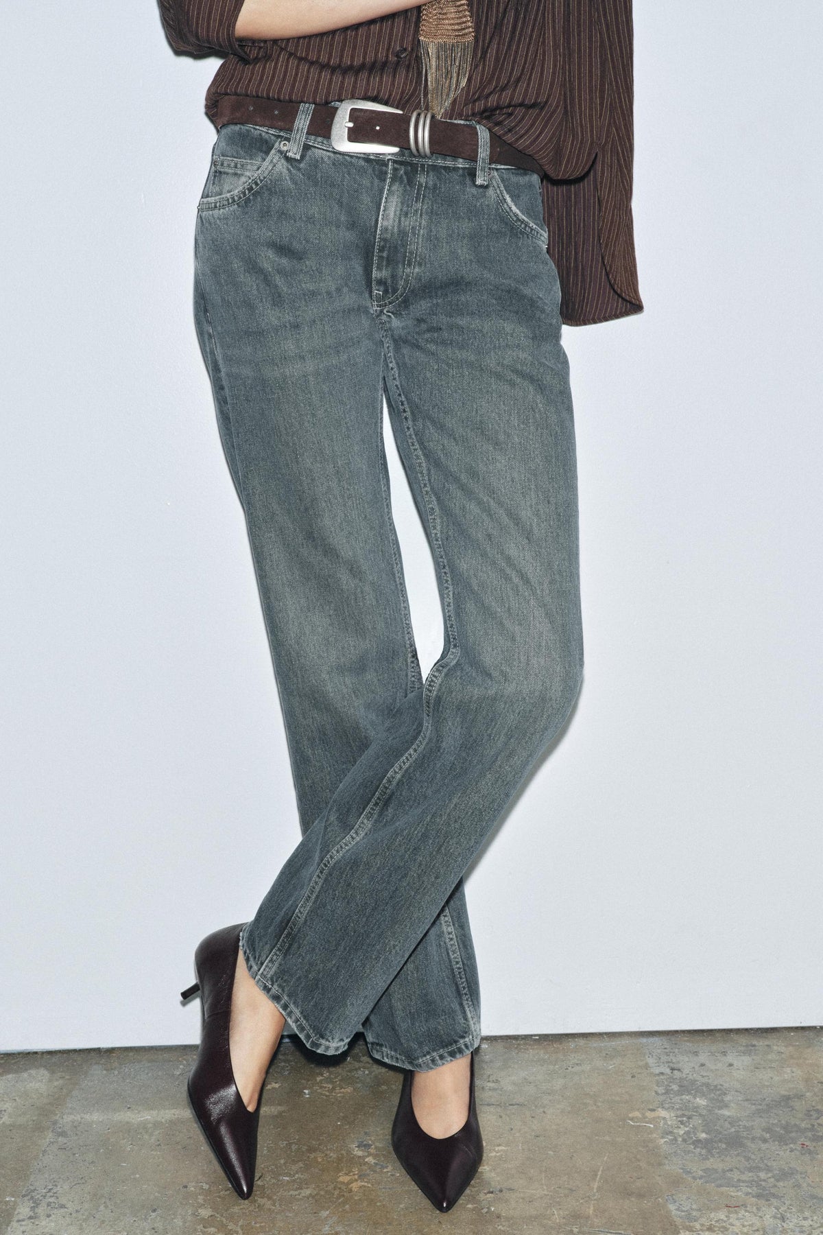 Straight Leg Low-Rise Jeans