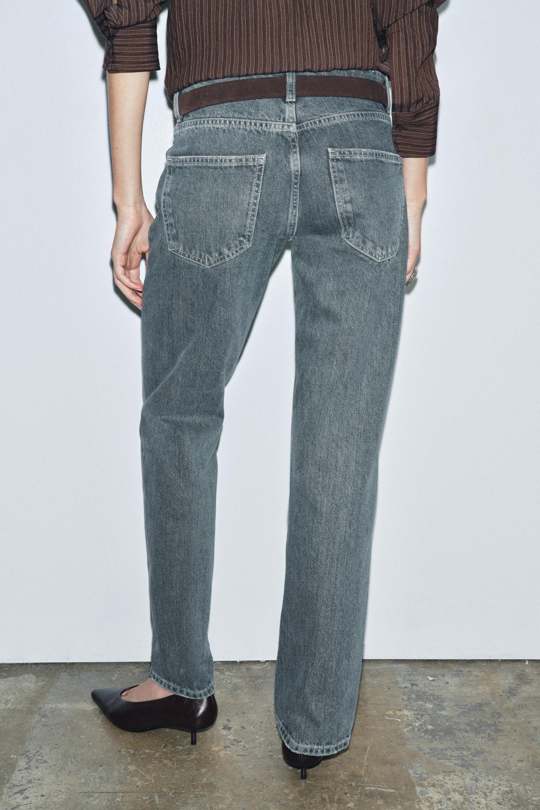 Straight Leg Low-Rise Jeans