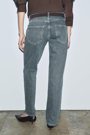 Straight Leg Low-Rise Jeans