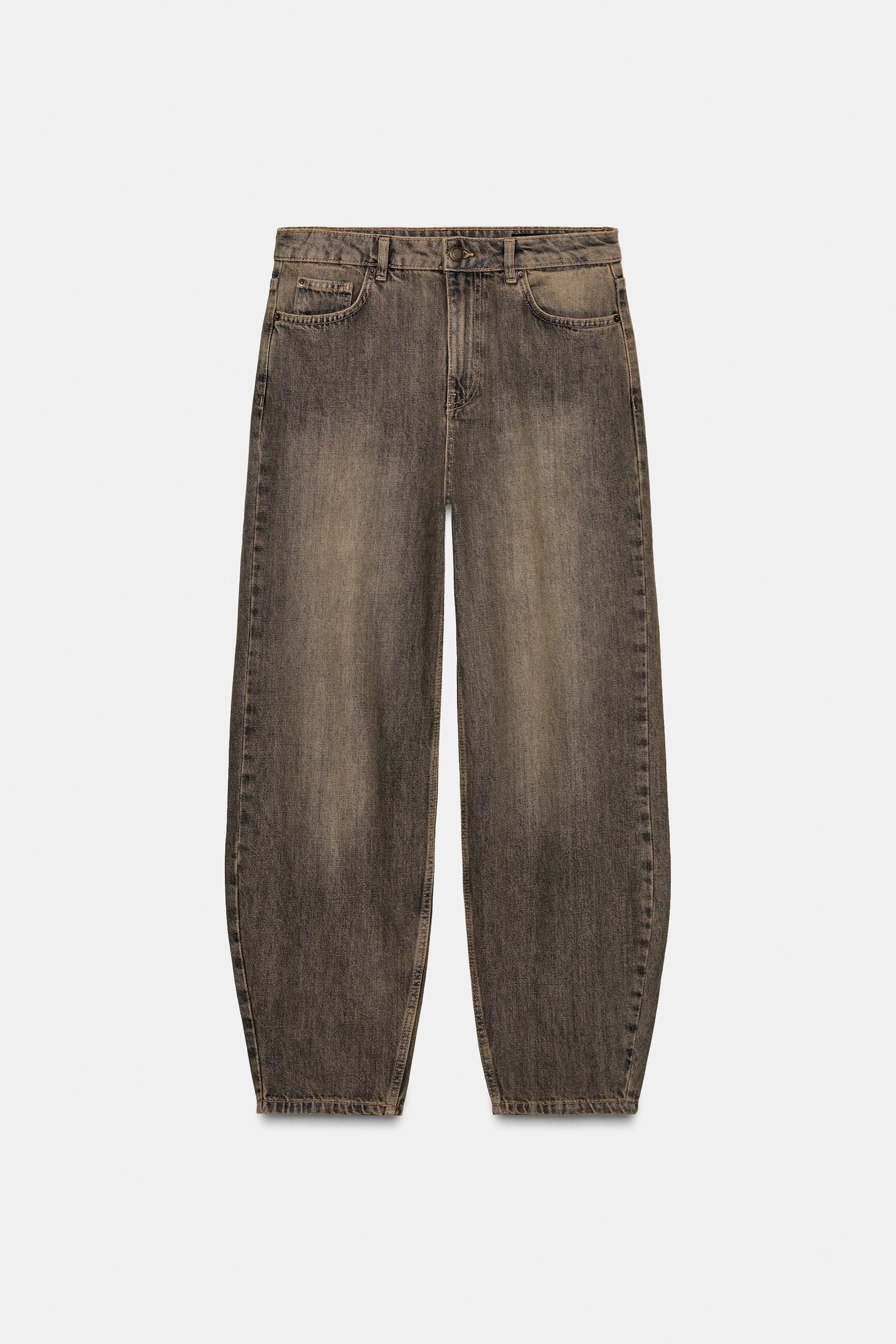 Mid-Waist Barrel Jeans