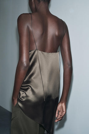 Asymmetric Contrast Fashion Top