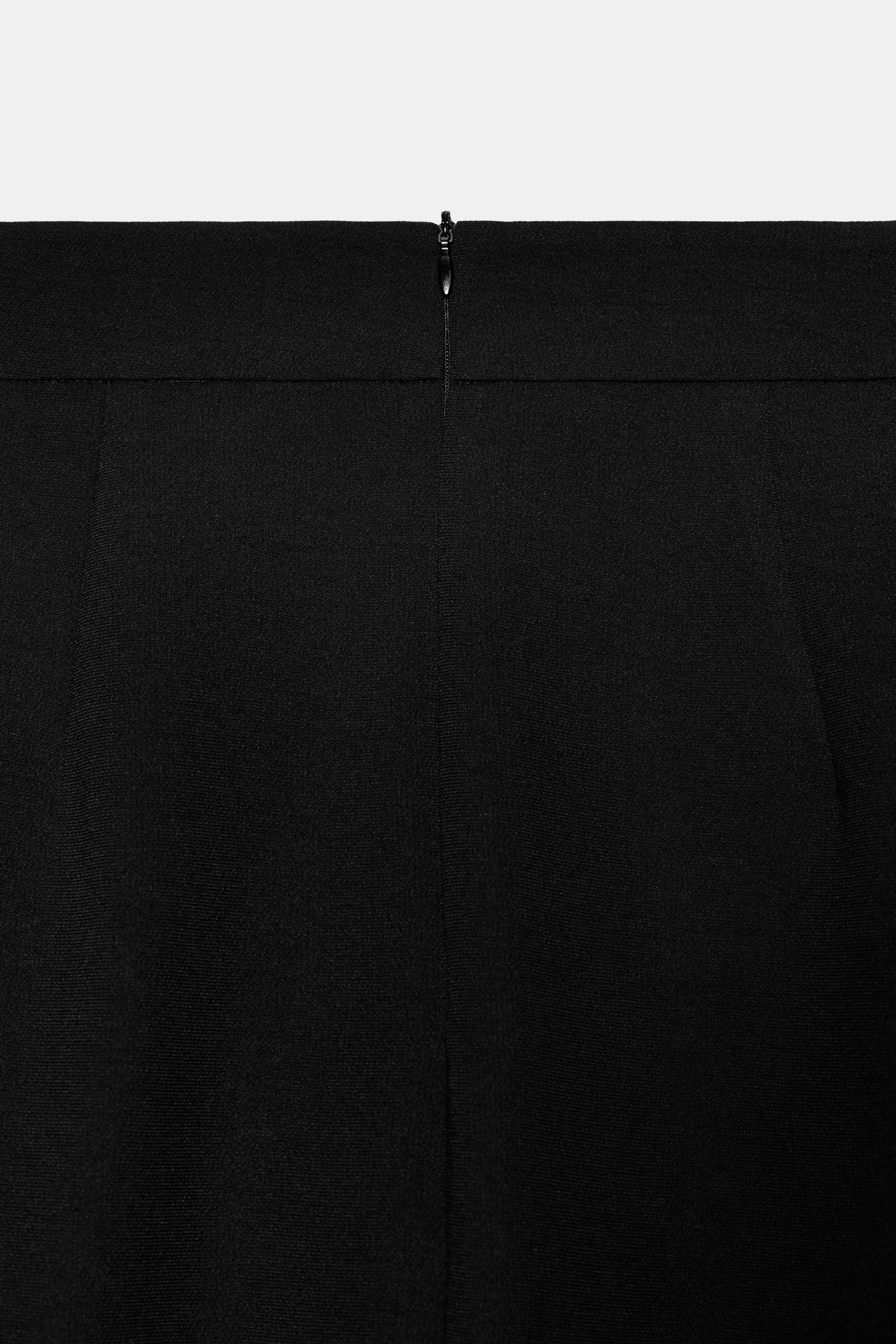 Crepe Layered Midi Skirt