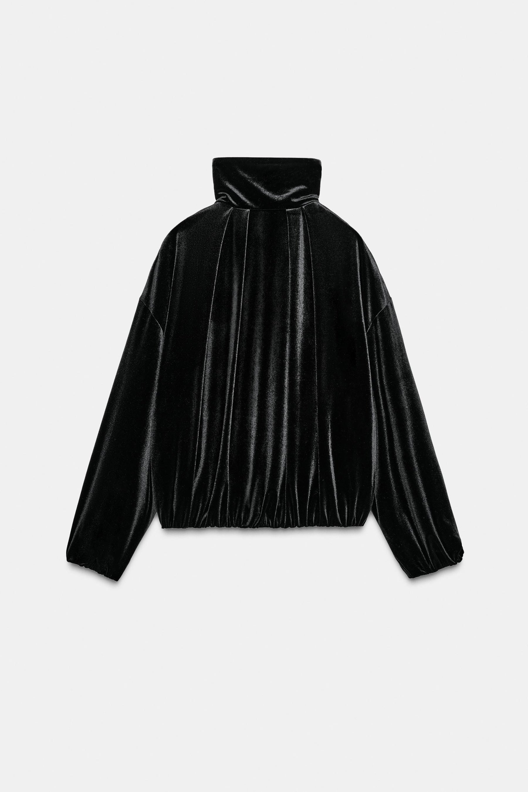 VELVET BOMBER JACKET - Image 9