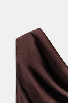 ZW COLLECTION SATIN MIDI DRESS - Image 9