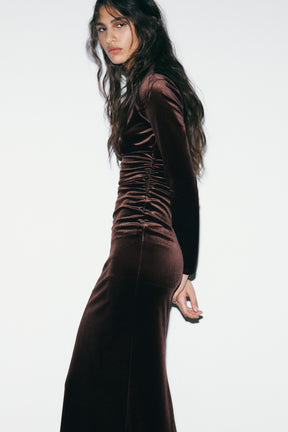 Velvet Midi Dress