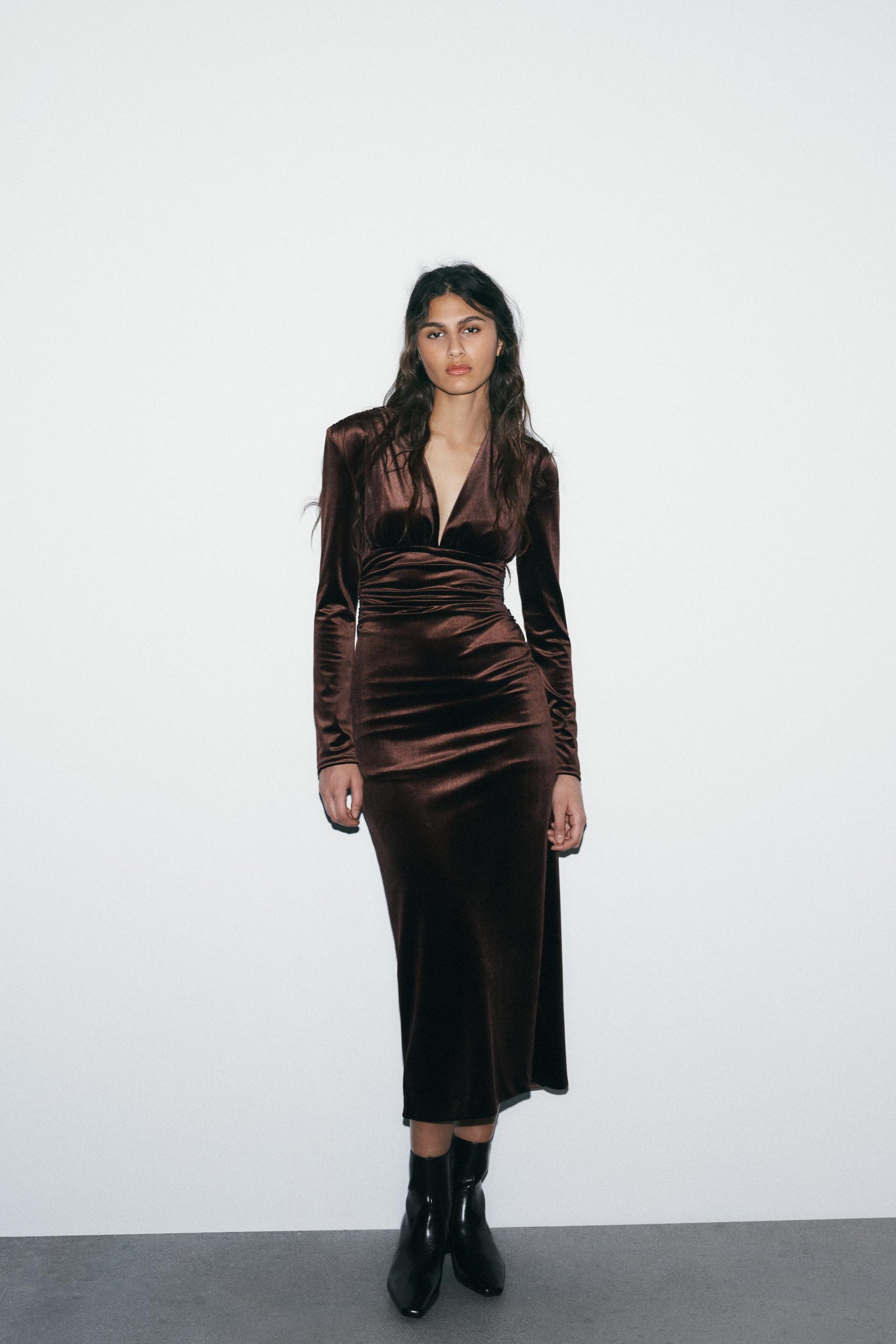 Velvet Midi Dress