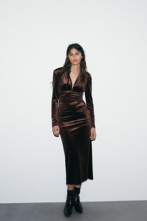 Velvet Midi Dress