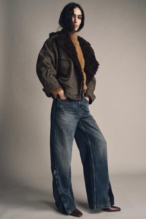 Balloon Mid-Waist Jeans with