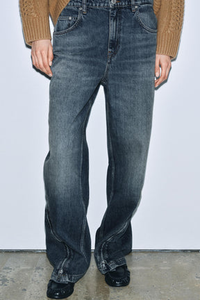 Balloon Mid-Waist Jeans with