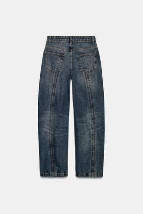 Balloon Mid-Waist Jeans with