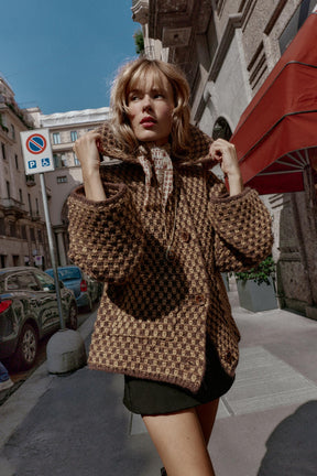 Oversized Knit Jacket