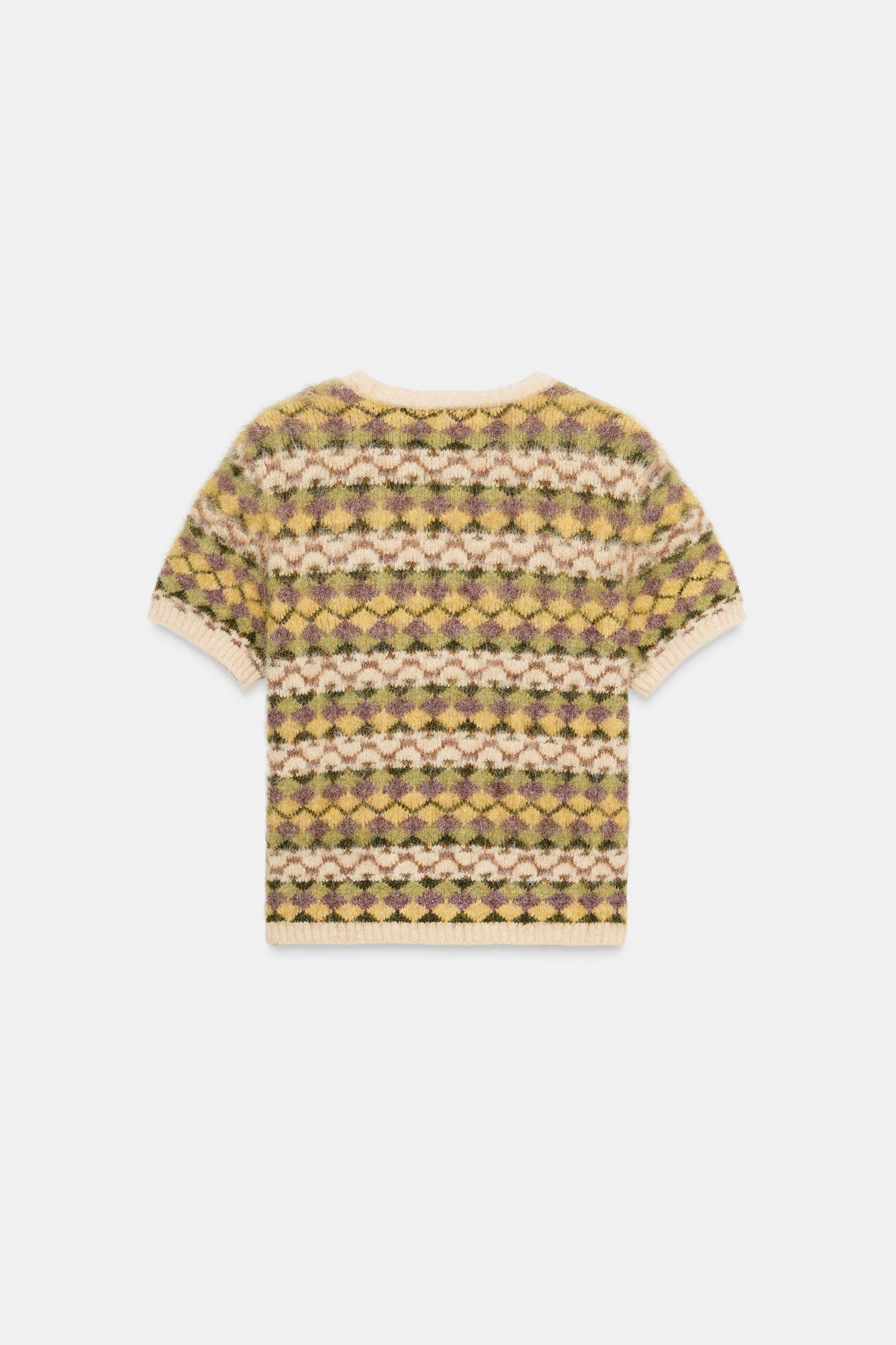 Jacquard knit jumper.