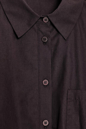 Cropped Poplin Balloon Shirt