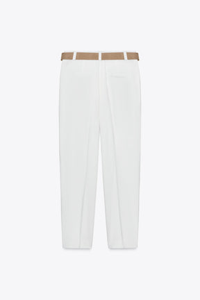 FLOWING TROUSER WITH BELT