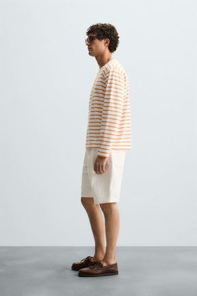 PLEATED RELAXED FIT BERMUDA SHORTS - Image 4