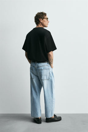 Tapered Wide Jeans