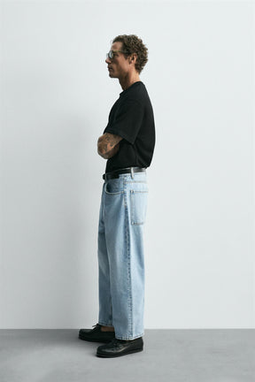 Tapered Wide Jeans