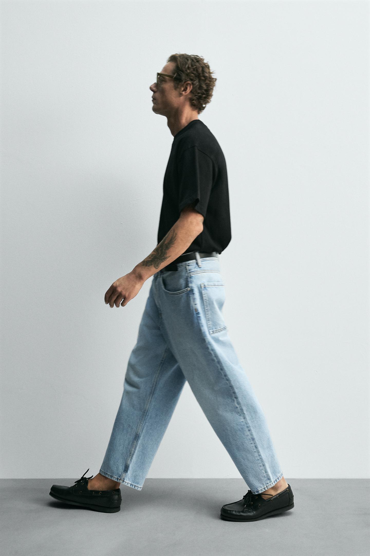 Tapered Wide Jeans
