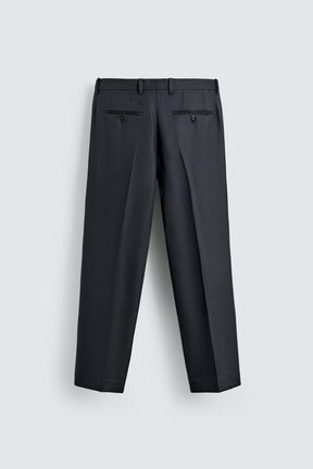 TEXTURED SUIT TROUSERS - Image 7