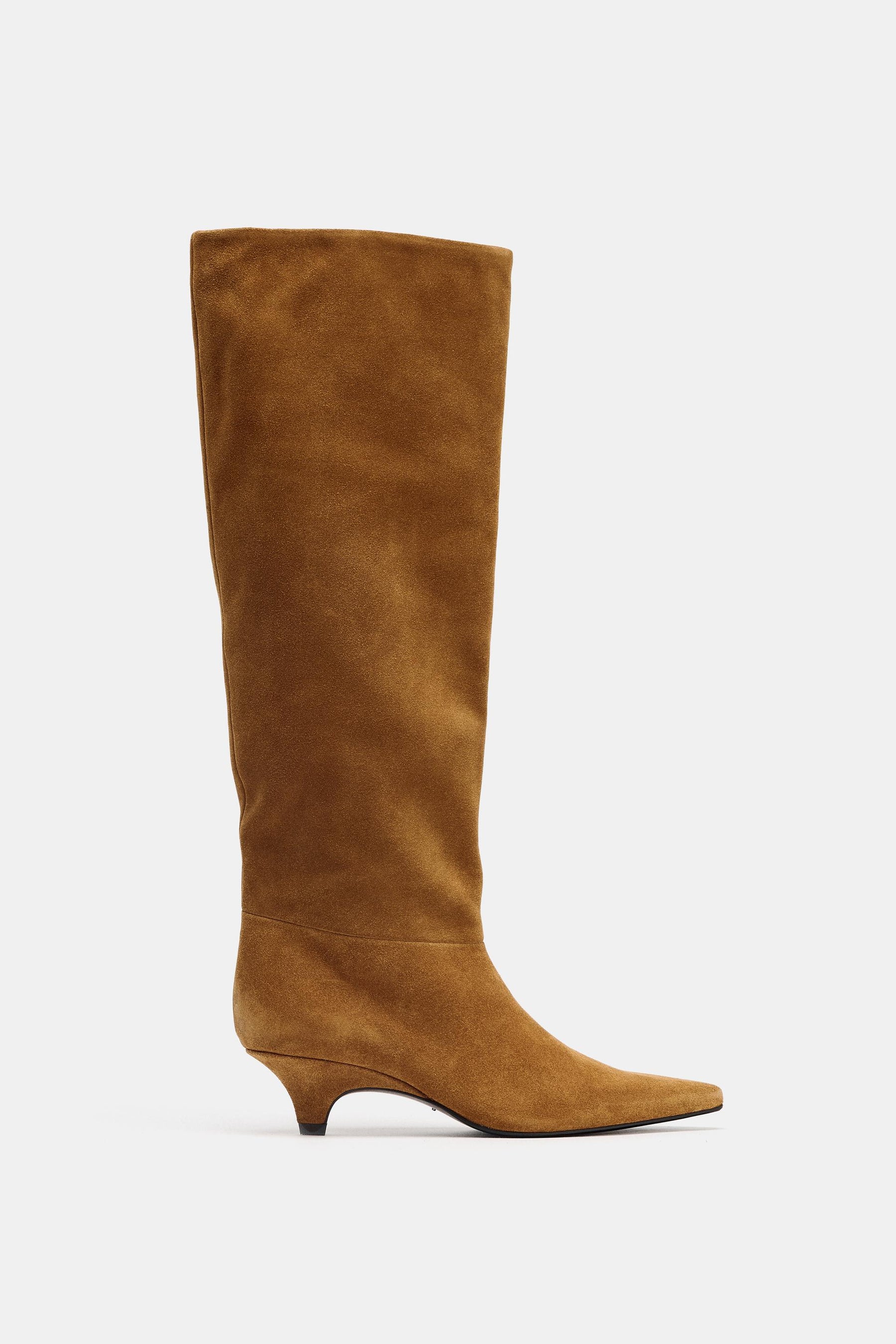 SUEDE HEELED BOOTS
