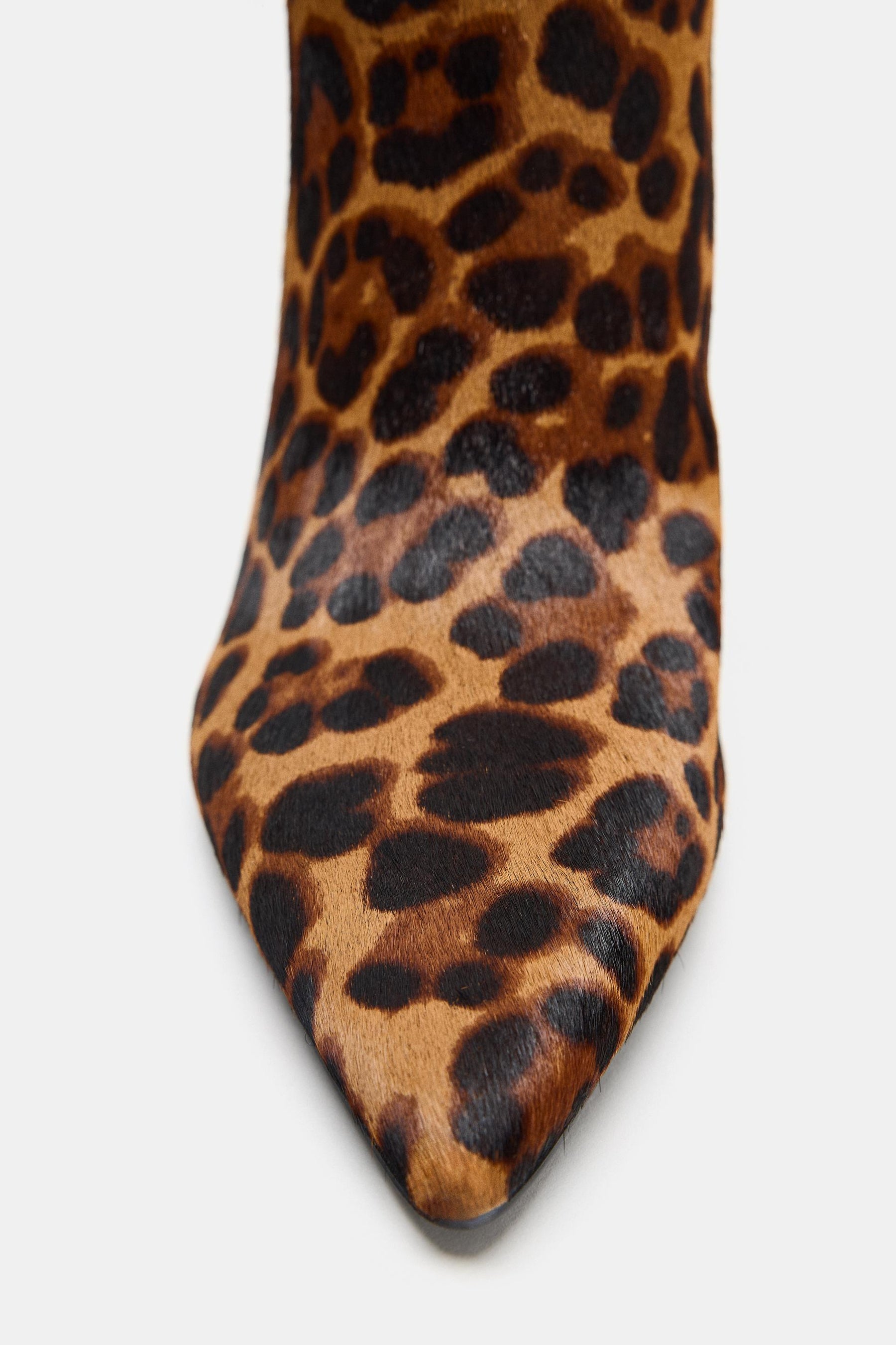 ANIMAL PRINT LEATHER BOOTS