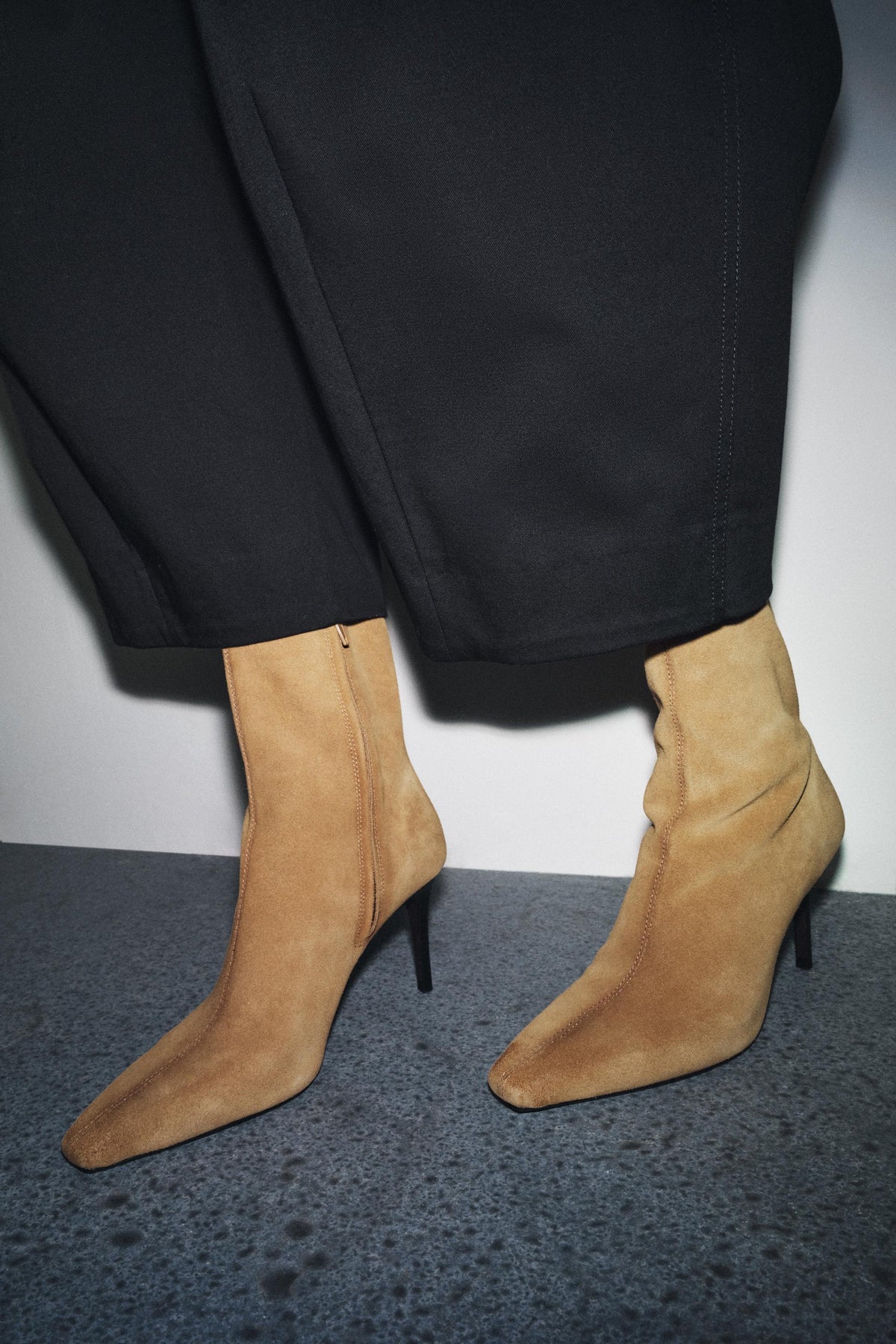 SUEDE ANKLE BOOTS