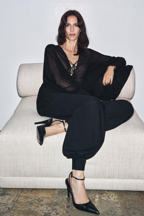 LEATHER HIGH-HEEL SHOES