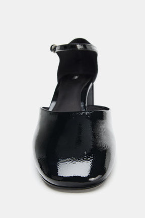 Faux-Patent Mary Jane Shoes