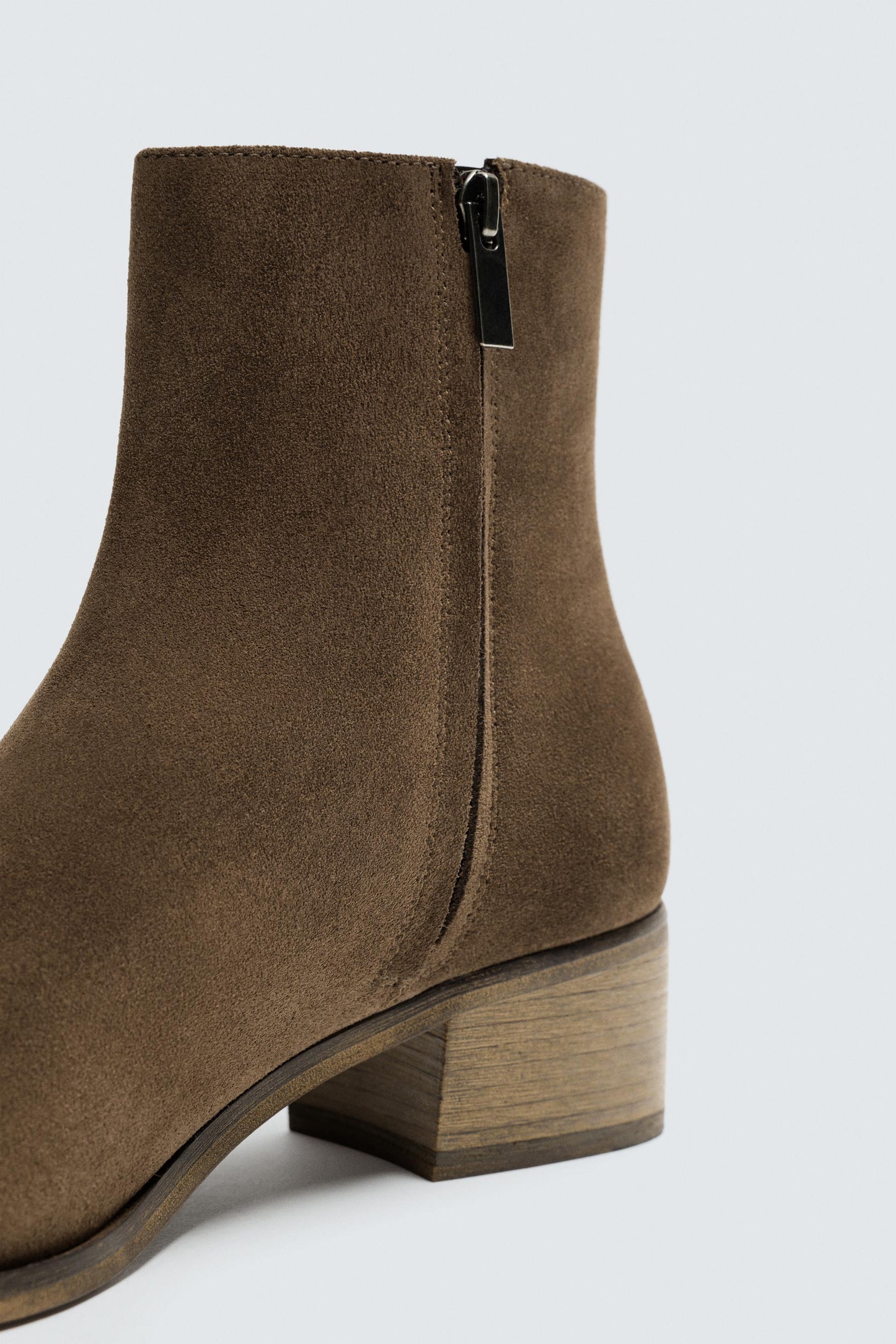 Heeled Leather Boots