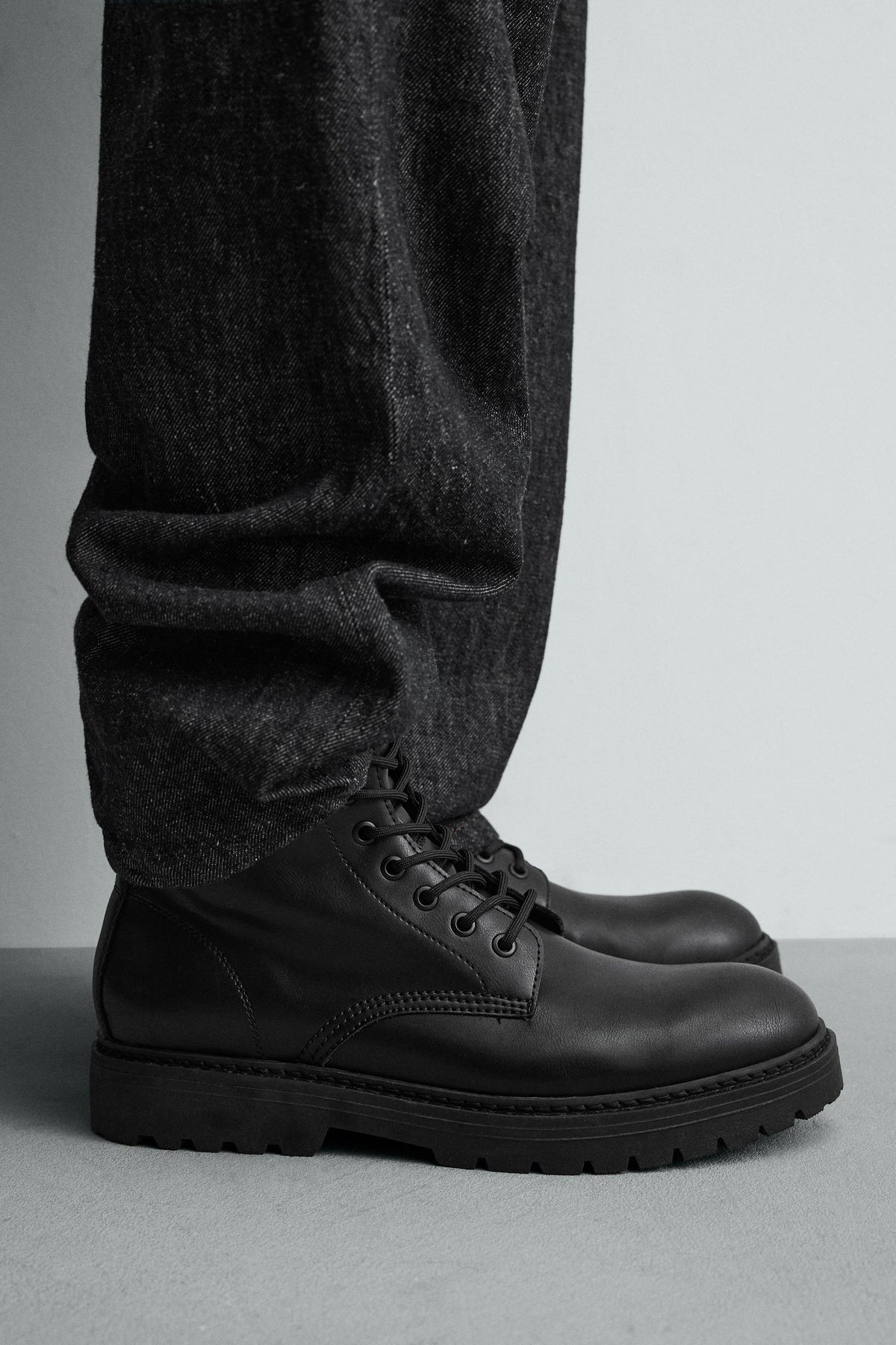 CHUNKY LACE-UP BOOTS - Image 2