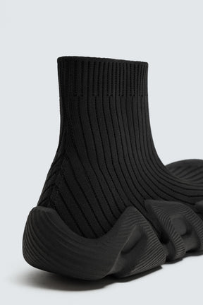 FABRIC HIGH-TOP TRAINERS - Image 6