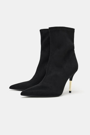 Heeled ankle boots with