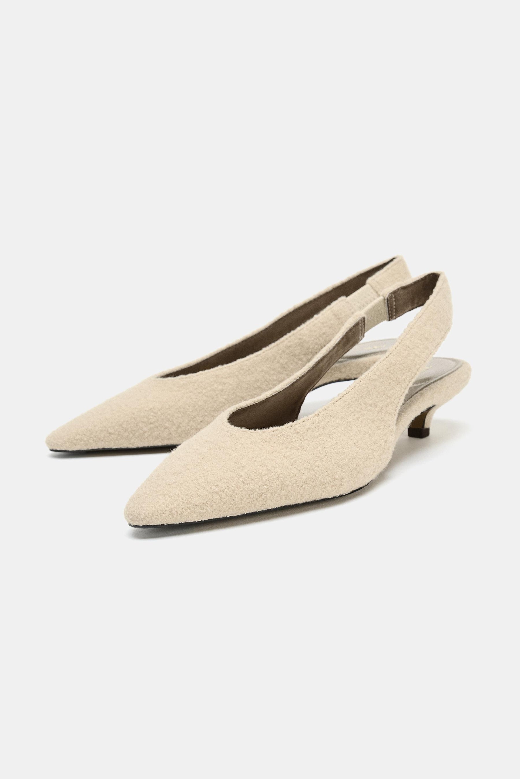 Shearling Slingback Shoes