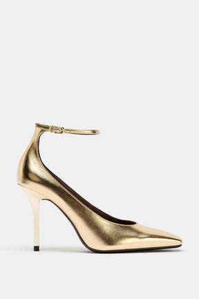 METALLIC HIGH-HEEL SHOES