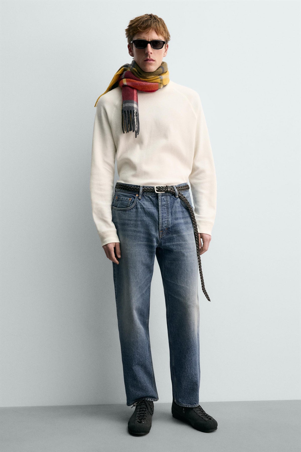 LEATHER TRAINERS WITH VIBRAM® SOLE AARON LEVINE X - Image 1