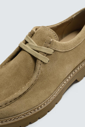 LEATHER MOC TOE SHOES - Image 6