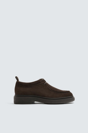 LEATHER MOC TOE SHOES - Image 4