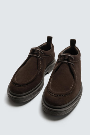 LEATHER MOC TOE SHOES - Image 5