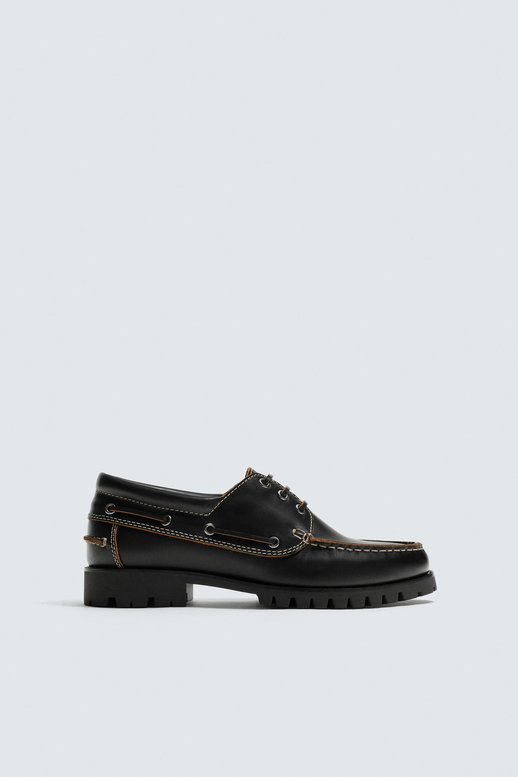 LEATHER DECK SHOES - Image 4