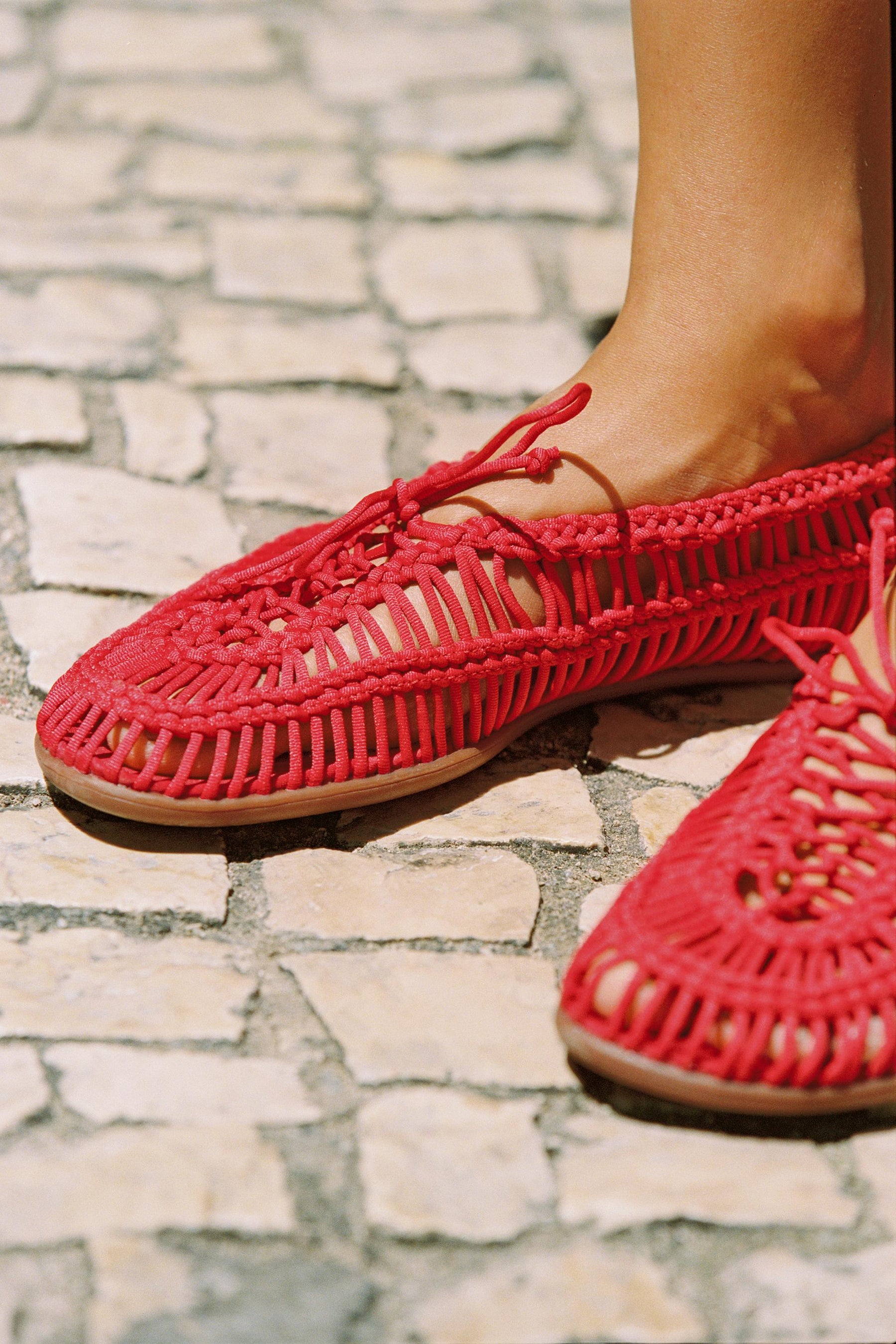 Braided Lace-up Shoes