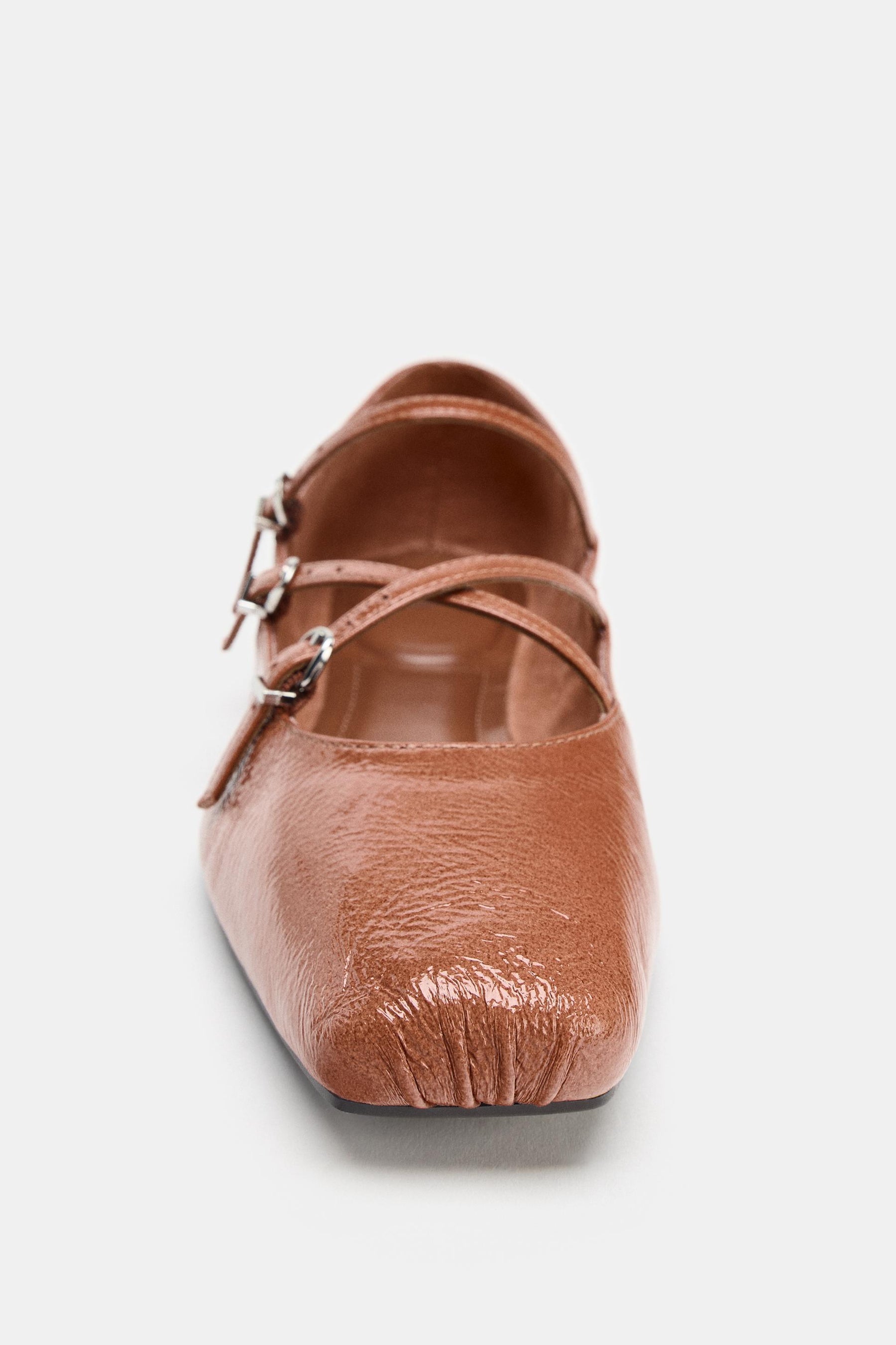 Leather Ballerina Flats