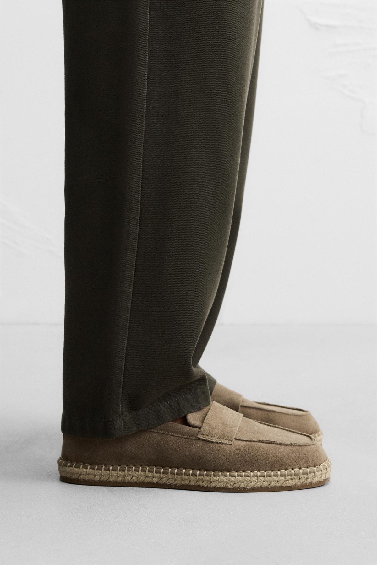 LEATHER MOCCASIN ESPADRILLES - Image 1