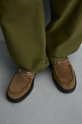 LEATHER BUCKLE LOAFERS - Image 3