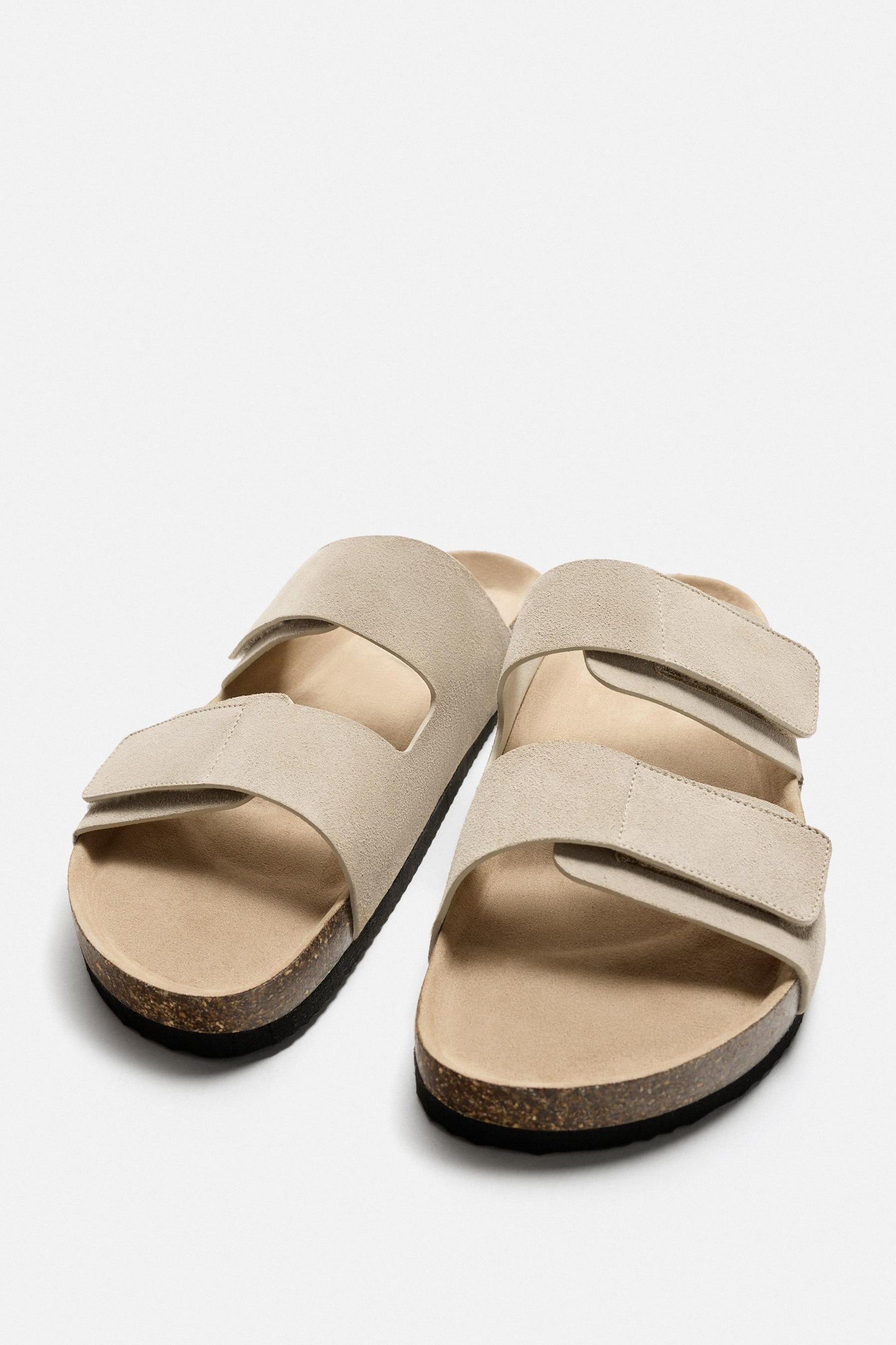 DOUBLE-STRAP LEATHER SANDALS - Image 2