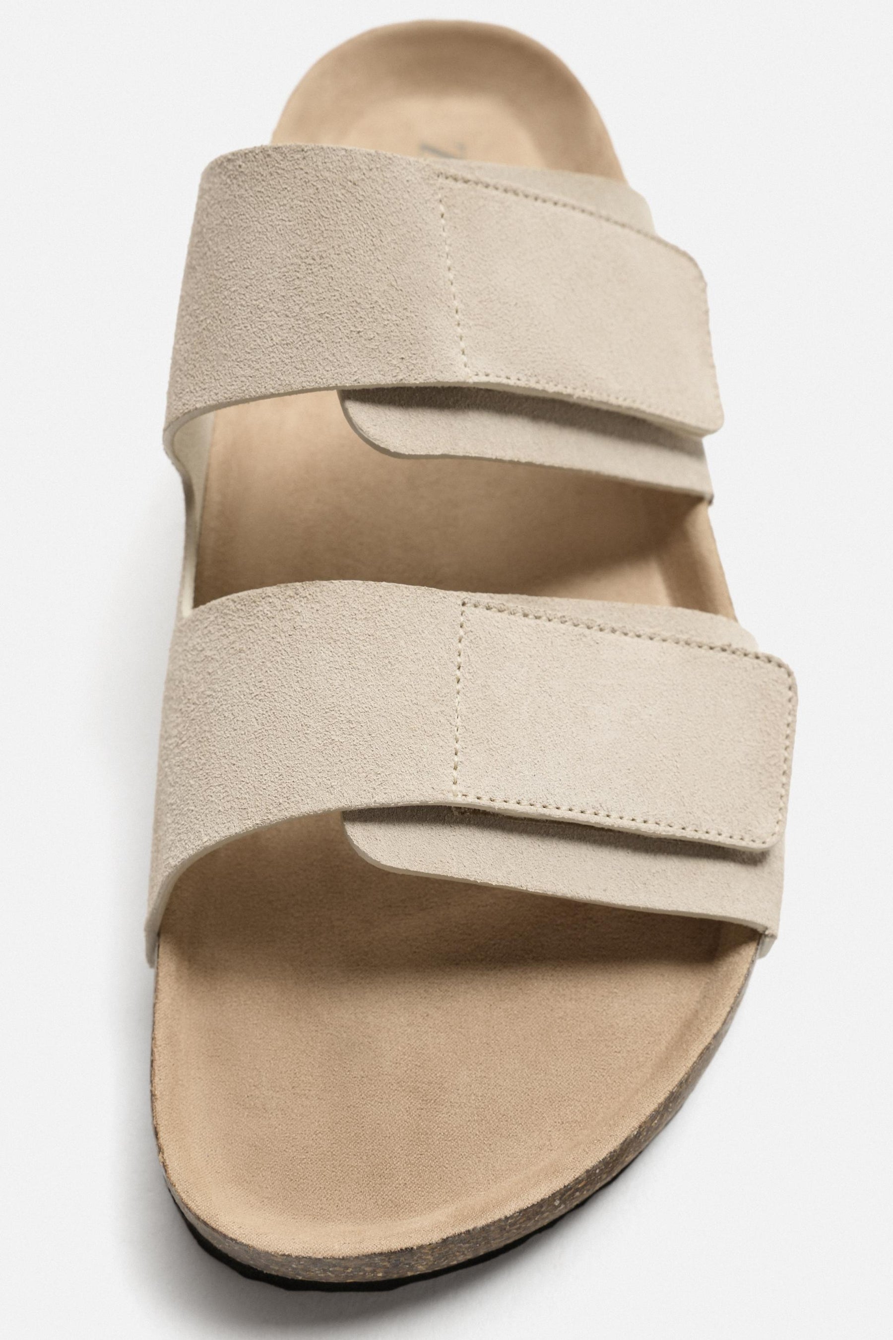 DOUBLE-STRAP LEATHER SANDALS - Image 3